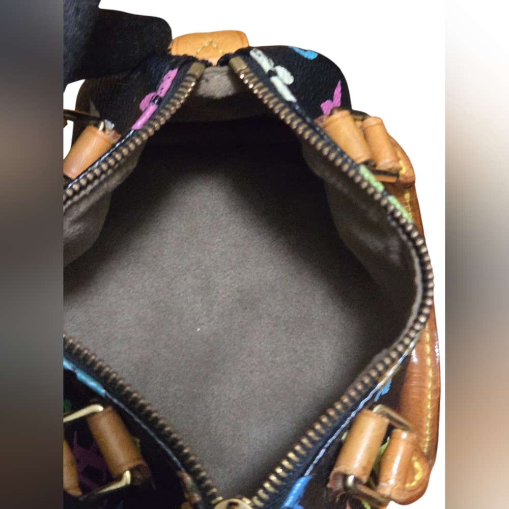 Authentic LOUIS VUITTON Multicolor Mini Sac HL Speedy in Black. - Picture 9 of 17